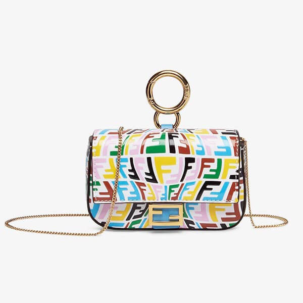 21SS◆新作【フェンディ】マルチカラーレザー ナノ バゲットコピー  チャーム 7AR844AGKSF1EXO